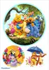 Papel de Arroz Glutinoso Impreso Transfronterizo Estilo Anime Pooh Hielo y Nieve Varios Personajes de Anime Decoración de Pastel de Papel de Arroz Glutinoso