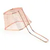 Cesta de freír para patatas fritas de acero inoxidable transfronteriza Cesta para snacks de comida occidental Cesta de malla frita Cesta con soporte para escurrir a prueba de aceite