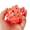 Bola de brinquedo para treinamento vocal colorido para cães, brinquedo para molares resistentes a mordidas, vinil, atacado