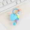 Colgante de melocotón cadena para funda de teléfono diy joyería decorativa hecha a mano con cuentas accesorios de llavero de amor