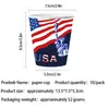 Amazon Bandera Americana Día de la Independencia Suministros para Fiesta Platos de Papel Servilletas Vasos de Papel Set de Vajilla para Fiesta Festiva En Stock