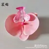 Cabeza de Orquídea Phalaenopsis Impresa en 3D Película Flor Artificial Pequeña Accesorios para Flores Tocado Pasador DIY Hecho a Mano Boda