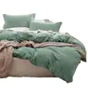 Amazon Transfronterizo Juego de Cuatro Piezas Dormitorio Estudiantil Hogar Juego de Tres Piezas Funda Nórdica Ropa de Cama Sábanas Blancas Sábanas Ajustables Cubre Cama