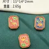 W-16 # -17 # Estanque de Loto Dorado Antiguo Luz de Luna Agujero Pasante Accesorios para Joyería DIY Aleación de Zinc Ecológica Trébol de Cuatro Hojas Cien Flores