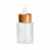 Stock Listo del Fabricante 50ml100ml Botella Cilíndrica de Fondo Grueso Botella para Sub-Embotellado de Cosméticos Esencia de Rocío Puro Hidratante
