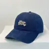 Novo Boné de Baseball Bordado com Letra para Mulheres, Moderno e Versátil, Aba Larga, Top Macio, Efeito Emagrecimento Facial, Circunferência da Cabeça Grande, Proteção Solar