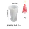 Molde de Silicona para Árbol de Navidad Tridimensional DIY Cono Puntiagudo Árbol de Navidad de Cedro Velas Aromáticas Adornos Fabricante Stock Disponible