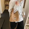 Bolsa de Lona Bordada Estilo Artístico de Nicho para Mujer, Gran Capacidad, Ligera, Versátil, Adecuada para el Trabajo Diario, Bolso de Hombro y Cruzado