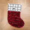 Meia de Natal Guirlanda de Lantejoulas Decorações de Árvore de Natal Enfeites Pendurados de Feriado de Natal Decoração de Atmosfera Venda Direta da Fábrica