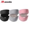 Rodillera de compresión de doble banda elástica de silicona Maxim Sports con doble canal, ajustable y transpirable.