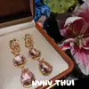 Bolsa de Frutas para Joias Colar de Pedras Preciosas Arco-Íris Couture de Banquete Broche de Diamante Cintilante Conjunto de Brincos