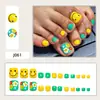 Novos Adesivos de Unha do Pé Smiley Edição Limitada de Verão Que Realçam o Branqueamento, Adesivos de Unha do Pé Removíveis de Alta Qualidade, Produtos Acabados Atacado