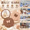 Espejo Pequeño de Doble Cara Tipo Galleta Espejo de Maquillaje Plegable para Mujeres Bolsillo de Solapa de Equipaje de Mano Pantalones Espejo Redondo de Mano de Plástico Mini