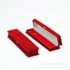 En stock rojo azul negro forma de taburete cadena larga caja cadena para mano y pie caja venta al por mayor tela de flocado moda caja de colgante para collar