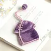 Colgante de Cheongsam Tejido, Colgante de Bolso Hecho a Mano Puro, Llavero con Diseño de Bandera, Llavero con Colgante de Girasol