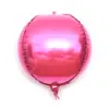 Venta caliente transfronteriza 22 pulgadas sin arrugas 4D globo oro rosa redondo película de aluminio 4D Globo Globo para fiesta de cumpleaños al por mayor