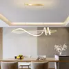Lámpara de araña para restaurante Simple Moderna Elegante Creativa Artística Larga para Barra Estilo Nórdico Restaurante Comedor Recepción Lámparas