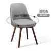 Silla Individual de Madera Maciza Estilo Nórdico Respaldo Silla de Comedor Ins Taburete de Maquillaje de Celebridad Cibernética Silla de Escritorio para Computadora Hogar Simple