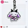 Chaveiro de Acrílico Transparente Dupla Face Desenho Animado Fofo Cinnamoroll de Mercadoria Sanrio Japonesa Transfronteiriça