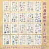 Infeel.Me Série de Viagem Vintage Livro de Adesivos de Papel Japonês Diário Retrô DIY Decoração para Bolsa Ita Papel de Fundo