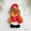 Colgante de muñeco de Santa Claus transfronterizo DIY Muñeco de nieve de tela Muñeco para decoración de árbol de Navidad Colgante de muñeco
