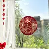 Decoração de casamento com personagens "felizes" para portas e janelas internas, arranjo de quarto de casamento de alta qualidade, conjunto de personagens 3D "felizes" em flocado espesso, coleção completa de suprimentos
