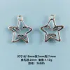 Venda Quente Transfronteiriça DIY Liga Estrela de Cinco Pontas Série Pingentes Estilo Ins Pulseira Colar Estrela Oca Acessórios de Joias
