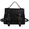 Bolso Bandolera Maletín Retro para Mujer 2025 Nueva Moda Mochila Estilo Coreano Estilo Preppy Mochila Casual de Gran Capacidad