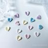 Sirena Ji macaron amor joyería para uñas mixta dulce melocotón corazón joyería para uñas resina material para uñas