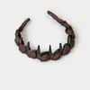 Tiara com Dentes, Tiara de Moda Elegante de Alta Qualidade Antiderrapante para Lavar o Rosto, Novo Acessório de Cabelo 2026 para Outono e Inverno