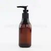 Frasco Quadrado com Bomba Marrom 200ml Frasco Quadrado com Bomba de Loção Frasco Quadrado com Bomba Bico de Pato para Loção Aquosa 200ml Frasco Quadrado para Shampoo Frasco para Limpador Facial