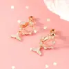 Pendientes de Cola de Pez de Moda para Mujer, Nuevo Estilo 2019, Colgantes de Oreja a la Moda, Accesorios para Orejas con Aguja de Plata, Pendientes de Clip para Orejas sin Perforar, Venta al por Mayor