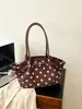 Bolso de Mano Retro de Lunares Transfronterizo 2026 Versión Coreana Gran Capacidad Bolso de Hombro Nuevo Bolso Tote Casual para el Trabajo