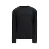 Camiseta lisa de manga comprida para homens, estilo casual e moderno INS americano, corte solto, gola redonda, adequada para primavera e outono