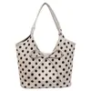 Bolsa Tote Fashion com Laço de Grande Capacidade para Mulheres 2026 Nova Coleção de Primavera Versátil Leve Luxo Bolinhas Bolsa de Ombro para Sobraco