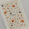 Pegatina para Uñas Ruyi de Caqui de Otoño Relieve 5D Hoja de Arce Tridimensional Caqui Pegatina para Arte de Uñas DIY Accesorios Estilo Hg