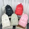 Mochila Fashion 2025 Verão Nova Mochila para Aluno do Ensino Fundamental Mais Fácil de Combinar Bolsa Diagonal Ursinho Fofo