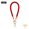 Cordón de alta gama original para teléfono móvil de 8 MM resistente para colgar en el cuello ajustable para exteriores anti-pérdida cuerda trenzada para muñeca dorada