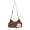 Bolso de Mano de Media Luna Plegado con Diseño Retro para Mujer 2025 Invierno Nuevo Estilo Lujo Ligero Personalidad Elegante Bolso de Hombro Cruzado