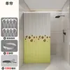 Cortina de Chuveiro Dobrável com Impressão Digital Cortina de Divisória de Banheiro à Prova d'Água Cortina de Divisória de Banheiro Cortina de Chuveiro à Prova d'Água Sem Furos