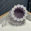 Óculos de Sol Dobráveis Infantis para Meninas, Óculos de Sol Fofos de Margarida Pequena, Anti-UV, Óculos de Sol para Bebê ao Ar Livre, Modernos