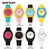 Reloj Infantil Sanda Impermeable Simple de Cuarzo Combinación de Colores Dopamina Reloj Infantil para Exámenes de Estudiantes de Secundaria y Preparatoria