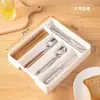 Divisor de Cajón de Cocina Caja de Almacenamiento para Cubiertos, Compartimento Integrado en Gabinete Doméstico para Cuchillos, Tenedores y Palillos, Organizador de Utensilios de Cocina
