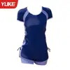 Traje de Baño para Mujer 2026 Verano Nuevo Traje de Baño Conservador de Dos Piezas con Shorts, Conjunto Deportivo de Dos Piezas que Cubre el Vientre y Adelgaza