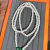 Colar de Pérolas Shijia Corrente de Suéter Elegante e da Moda para Mulheres Acessórios de Vestuário Versáteis Simples de Alta Qualidade Pingente