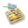 Chaveiro Teclado Descompressão Série de Natal 7 Teclas, um Brinquedo Fidget Divertido e Aliviador de Estresse para Crianças, um Pingente Criativo para Mochila