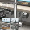 Estante para Grifo de Cocina, Estante para Fregadero de Lavado de Platos, Cesta de Drenaje, Esponja con Cepillo, Estropajo, Estante para Guardar Trapos