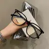 Gafas Danyang 3472 Versión de Gama Alta para Caras Cuadradas y Redondas, Montura Ovalada, Montura Negra Retro para Mujer, Se Puede Personalizar con Lentes Graduadas 54