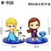 Decoración para Hornear Pastel Sólida Princesa Blanca Nieves Mulan Juego de Ocho Piezas Adornos Niña Pequeña