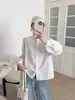 Moda Otoño 2026: Bordado de Caricatura Artística Cardigan Holgado para Mujer Camisa de Manga Larga Top Tendencia al por Mayor